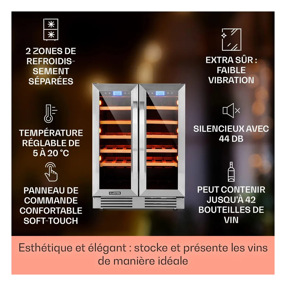 Klarstein Cave à vin Duo42