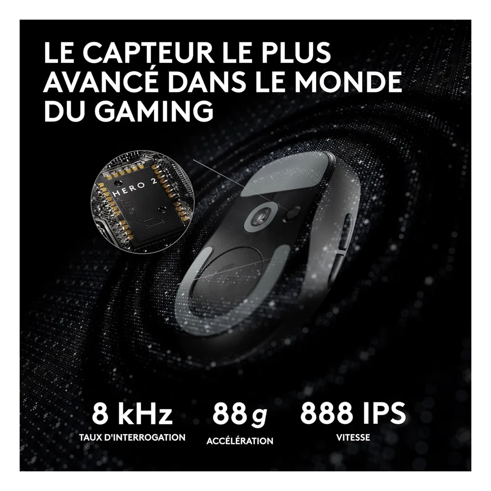 Logitech Souris gaming 8000Hz