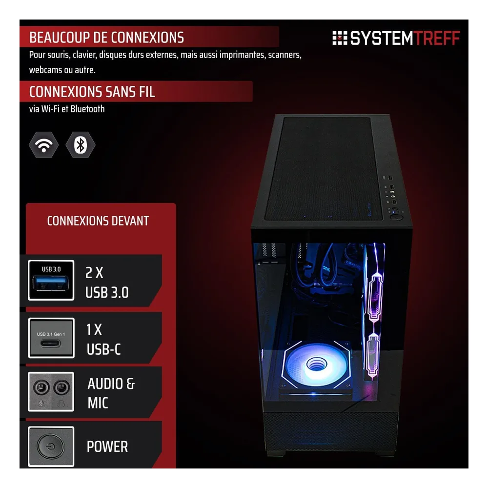 SYSTEMTREFF PC de bureau WXPR