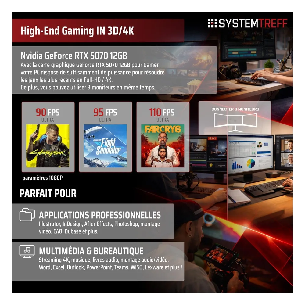 SYSTEMTREFF PC de bureau WXPR