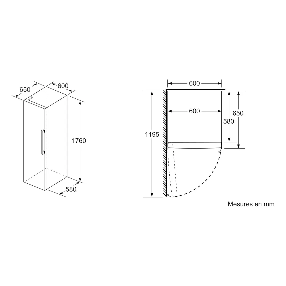 Bosch Réfrigérateur KSV33VWEP