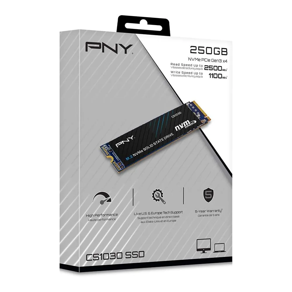 PNY SSD NVMe 250 Go CS1030