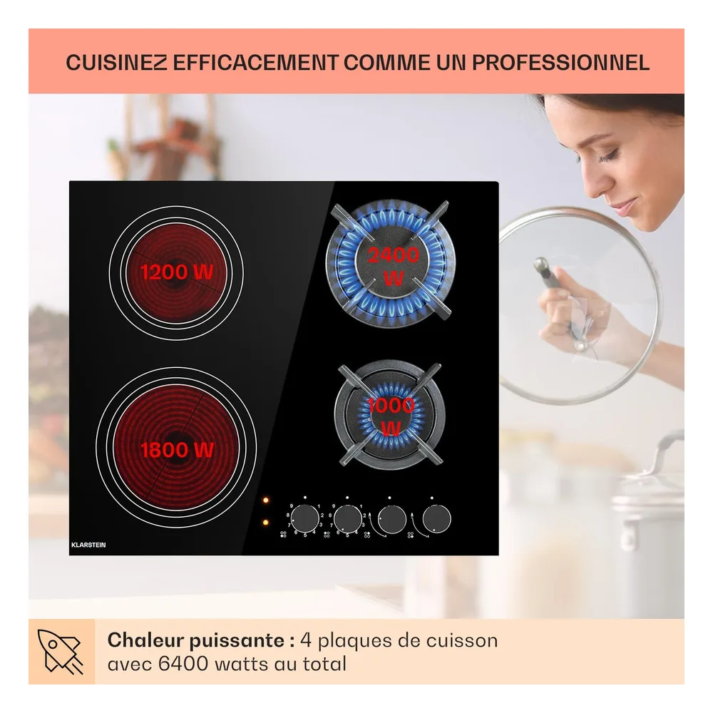 Klarstein Plaque de cuisson gaz 1XVX