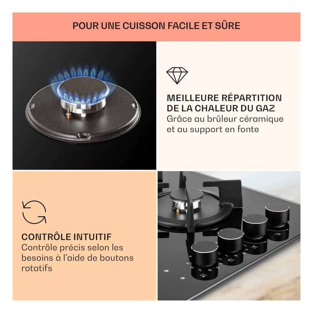 Klarstein Plaque de cuisson gaz 1XVX