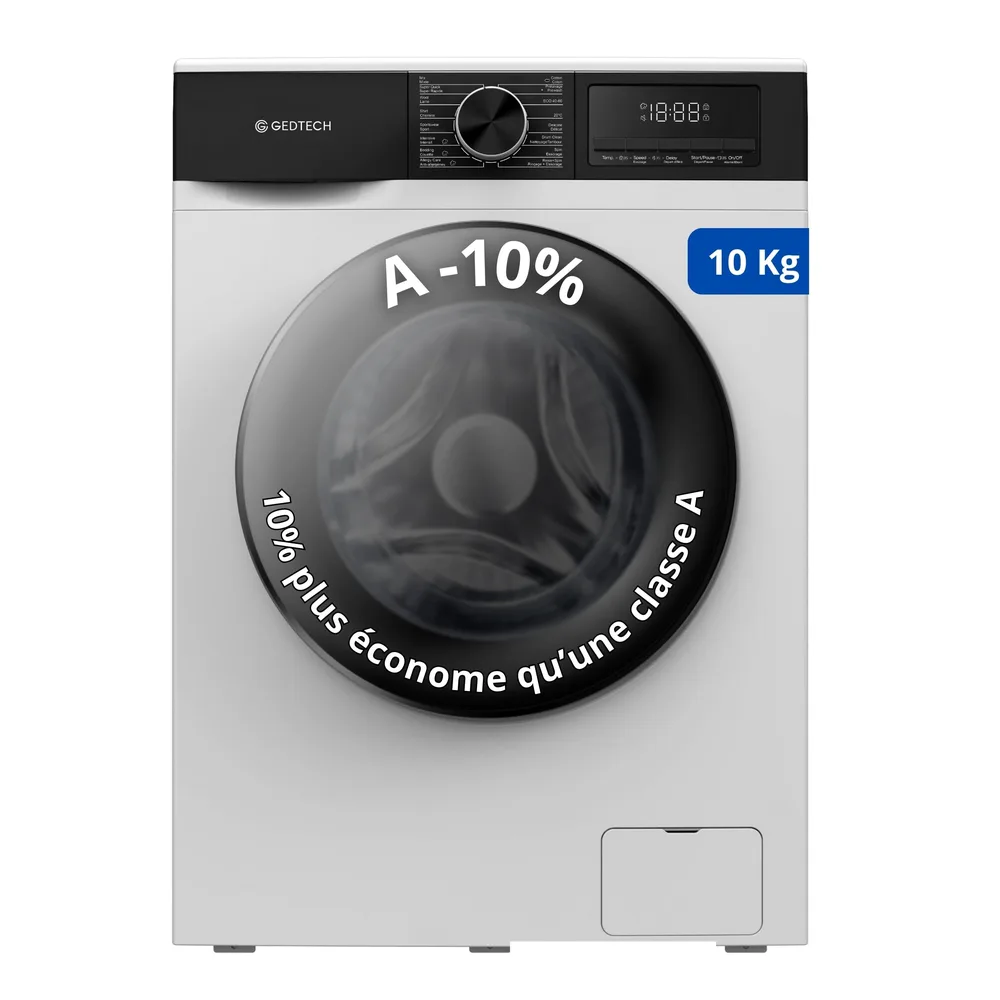 GEDTECH Lave-linge 10 kg GLL101400WH