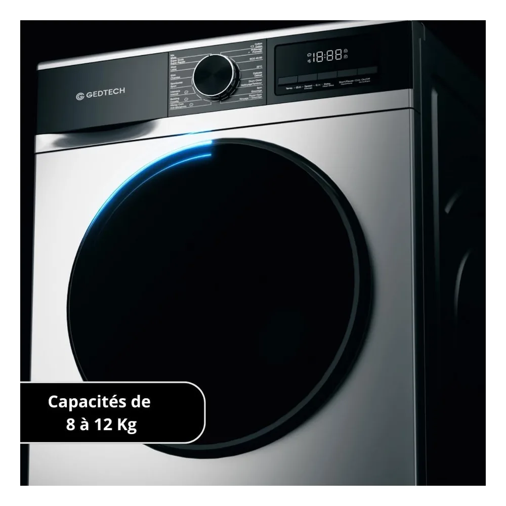 GEDTECH Lave-linge 10 kg GLL101400WH