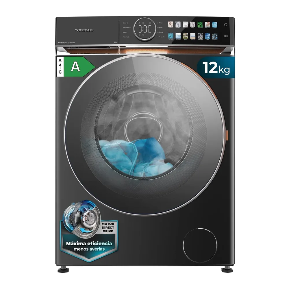 Cecotec Lave-linge 12 kg 1400RPM