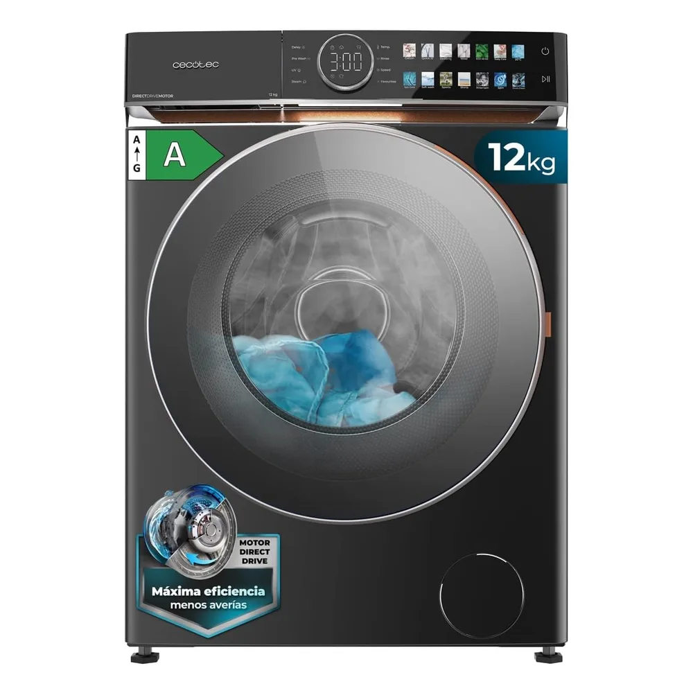 Cecotec Lave-linge 12 kg 1400RPM