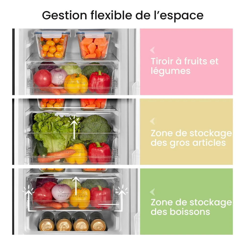 Comfee Réfrigérateur combiné 174 L 150cm