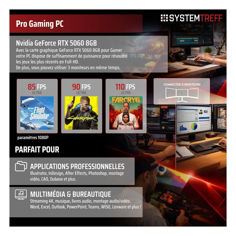 SYSTEMTREFF PC de bureau L7P7