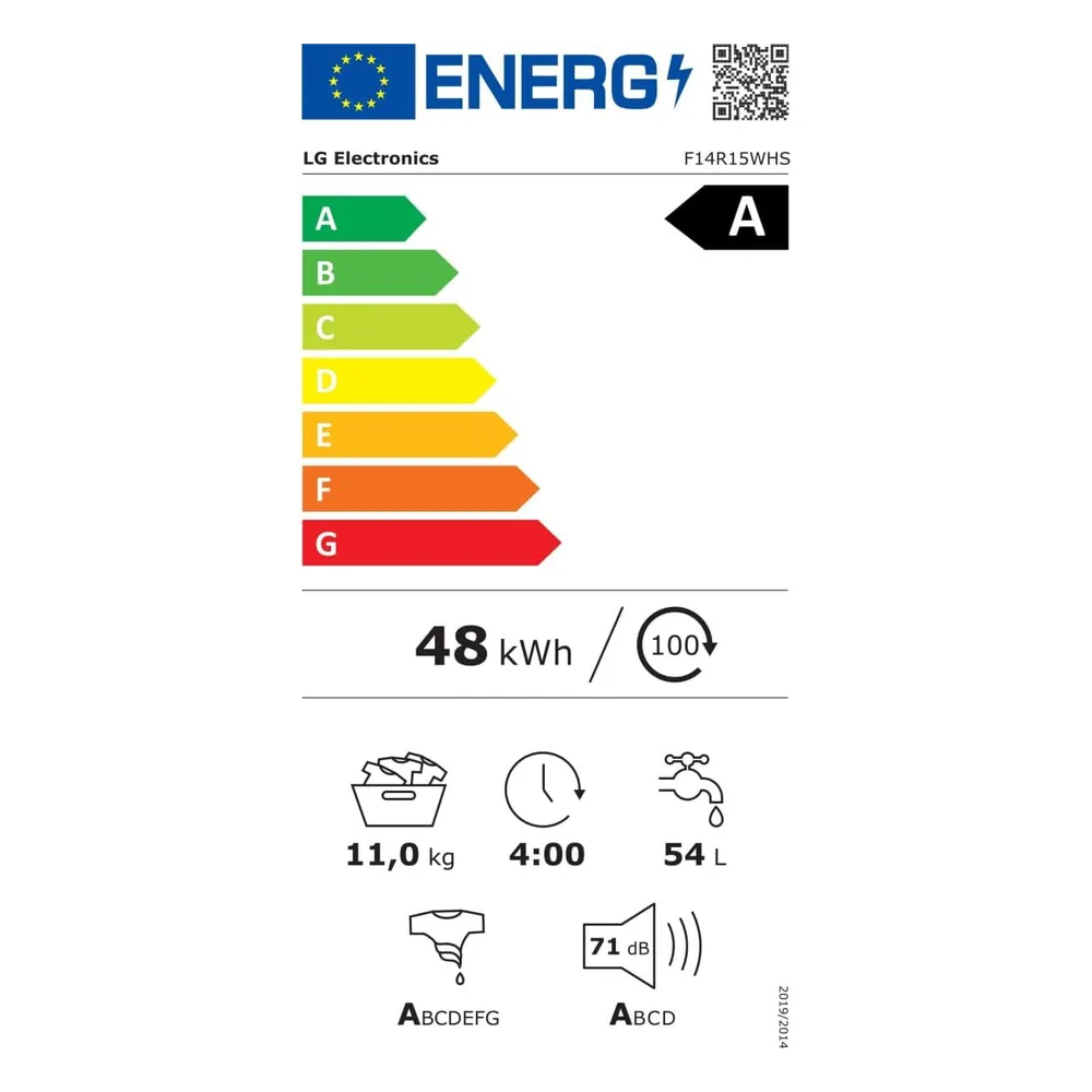 LG Lave-linge F14R15WHS