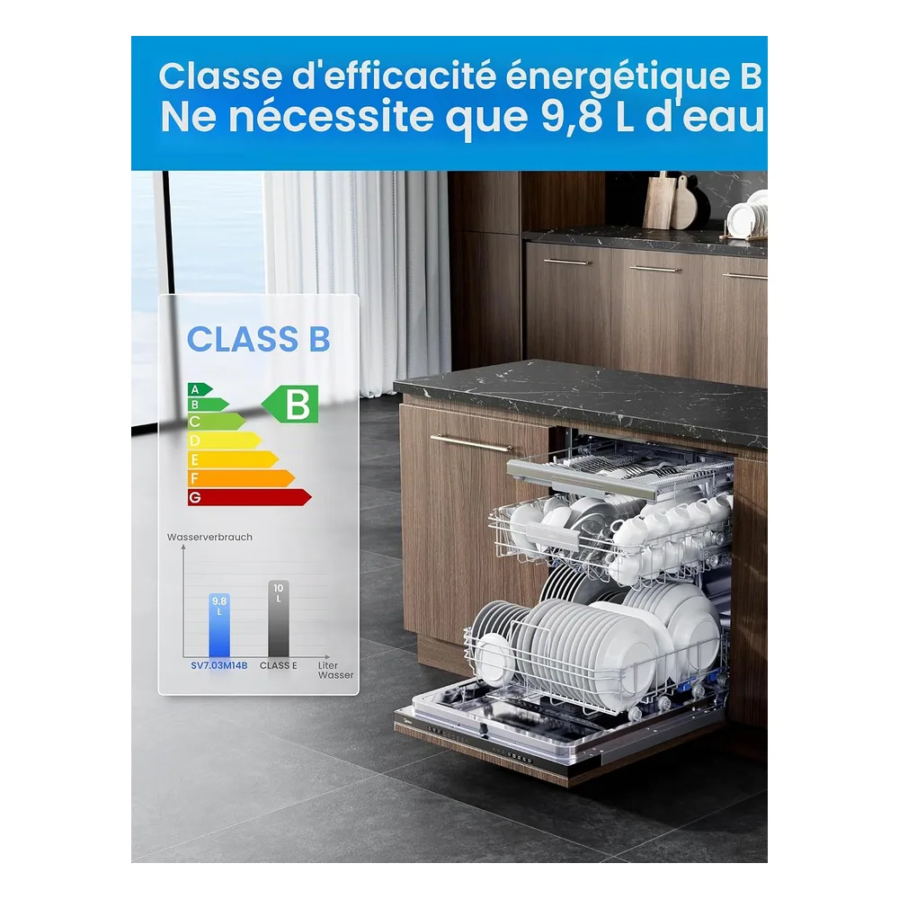 Midea Lave-vaisselle 14 couverts RZ4V