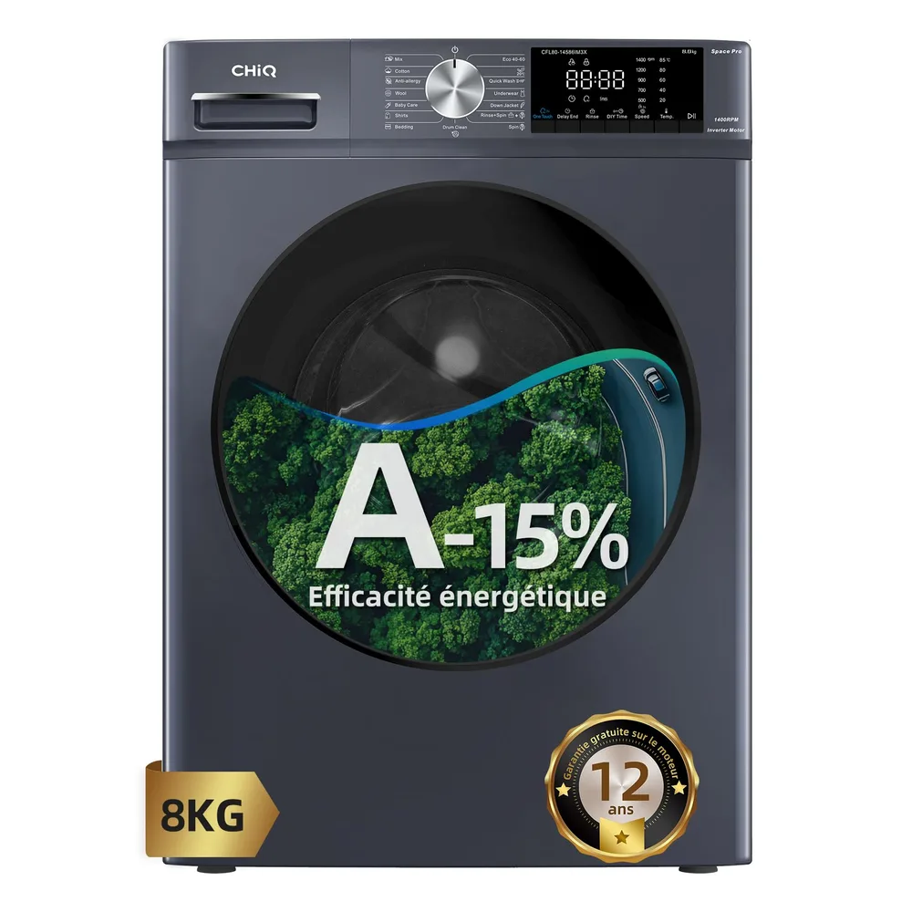 CHiQ Lave-linge 8 kg CFL80-14586IM3XA