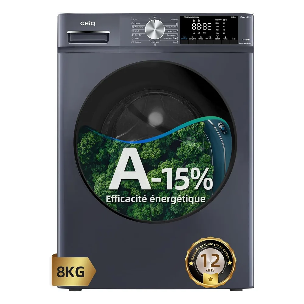 CHiQ Lave-linge 8 kg CFL80-14586IM3XA