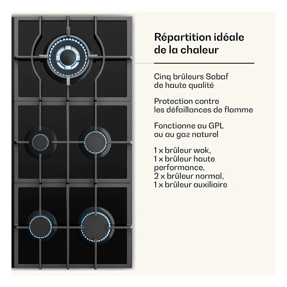 Klarstein Plaque de cuisson gaz