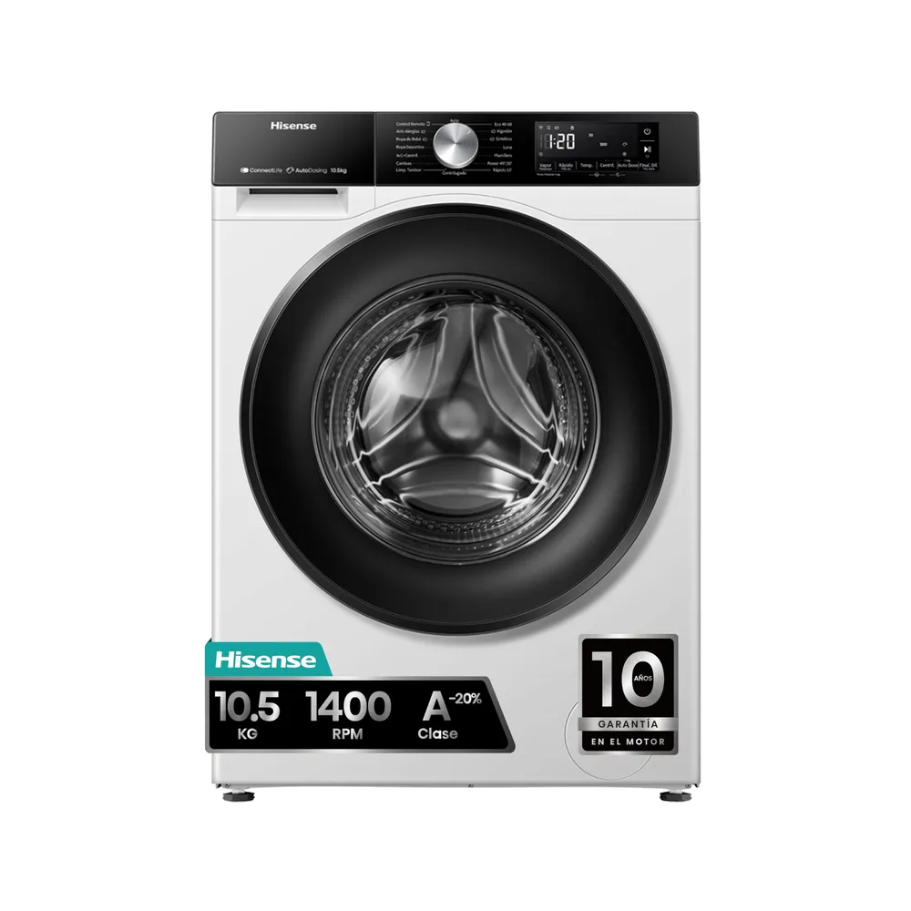 Hisense Lave-linge 10.5 kg WF3S1045BW3
