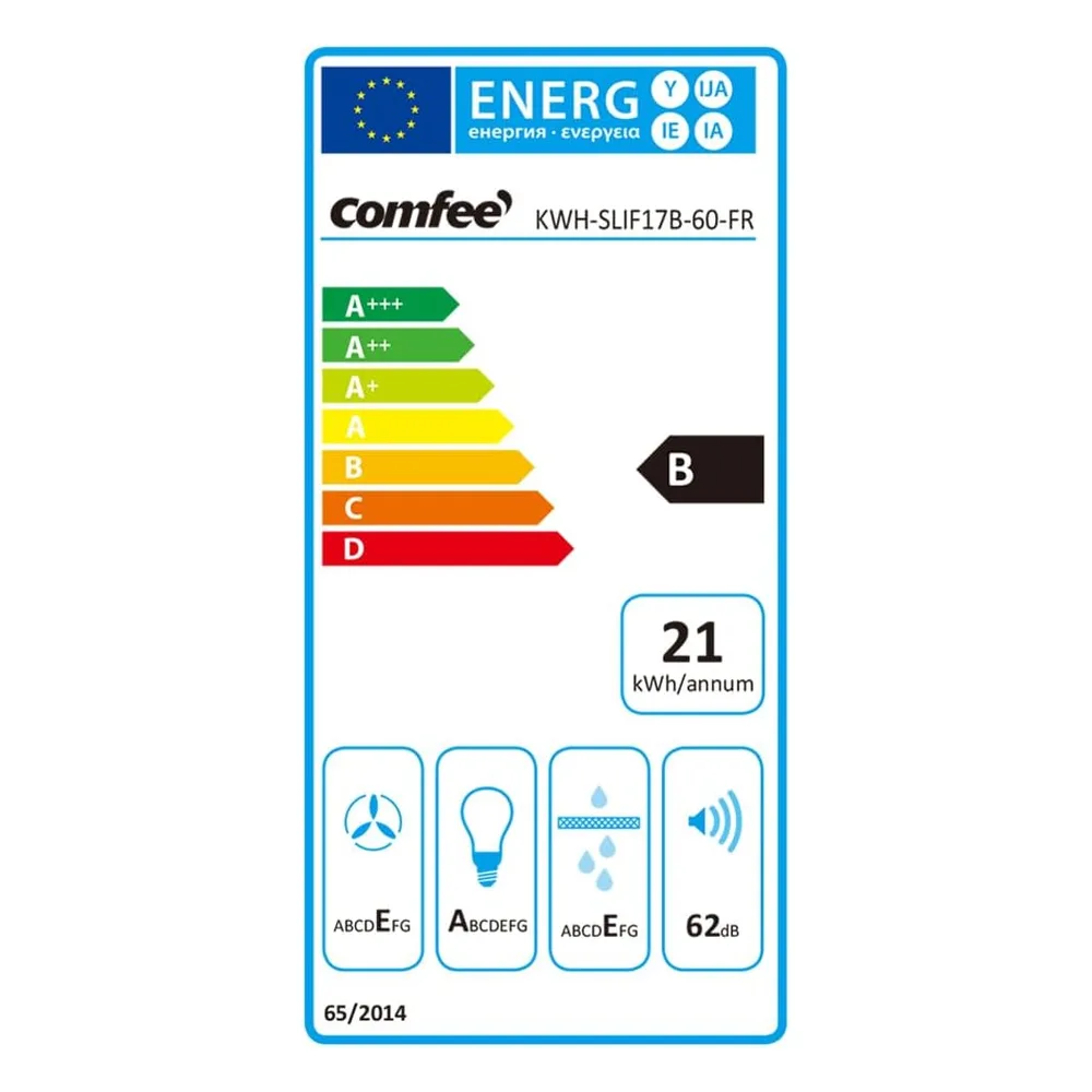 Comfee Hotte KWH-SLIF17B-60