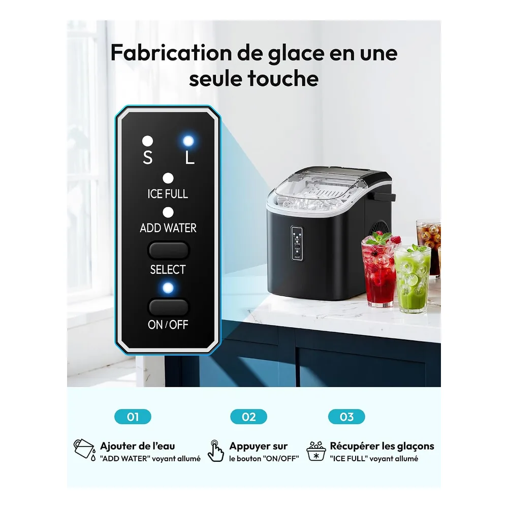 EUHOMY Machine à glaçons NGL5
