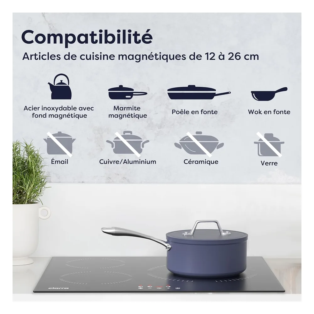 CIARRA Plaque à induction 8N6Z