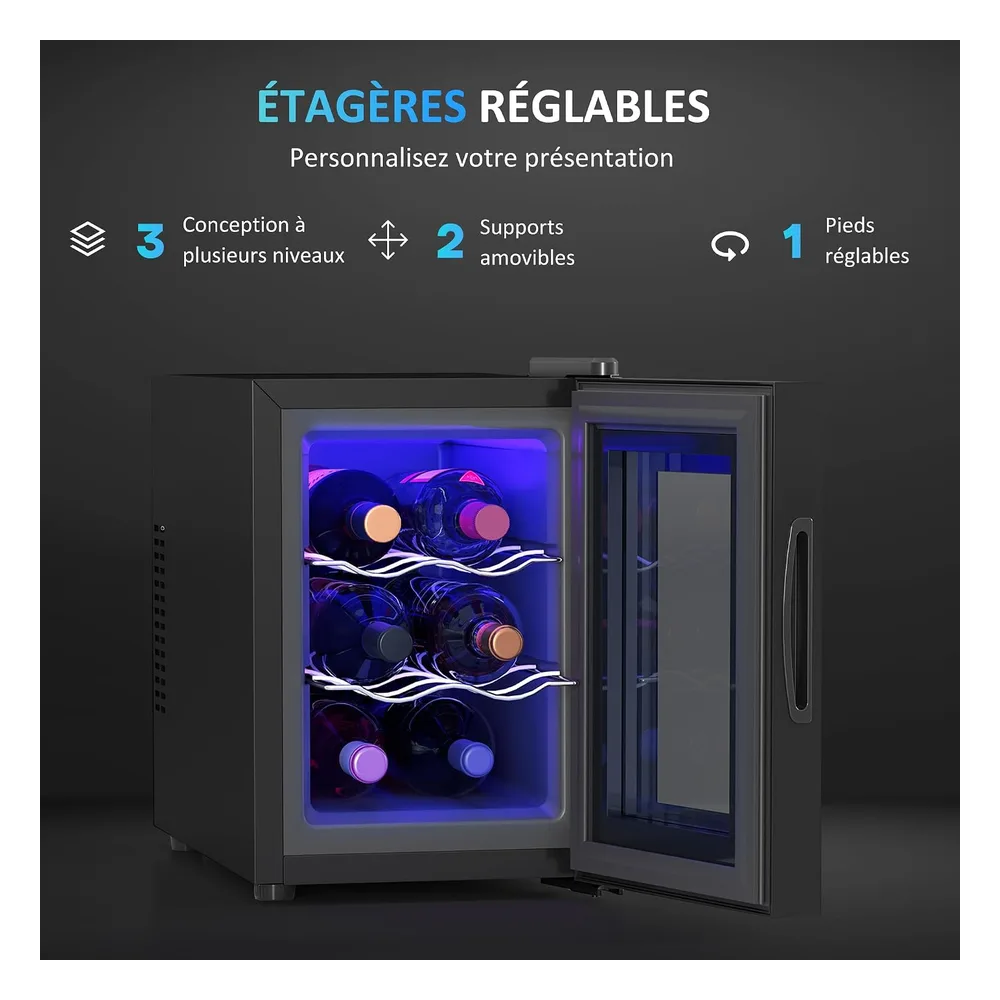 HOMCOM Cave à vin PP8P