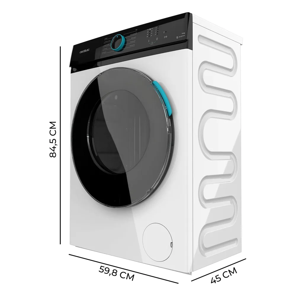 Cecotec Lave-linge 8 kg 1200RPM