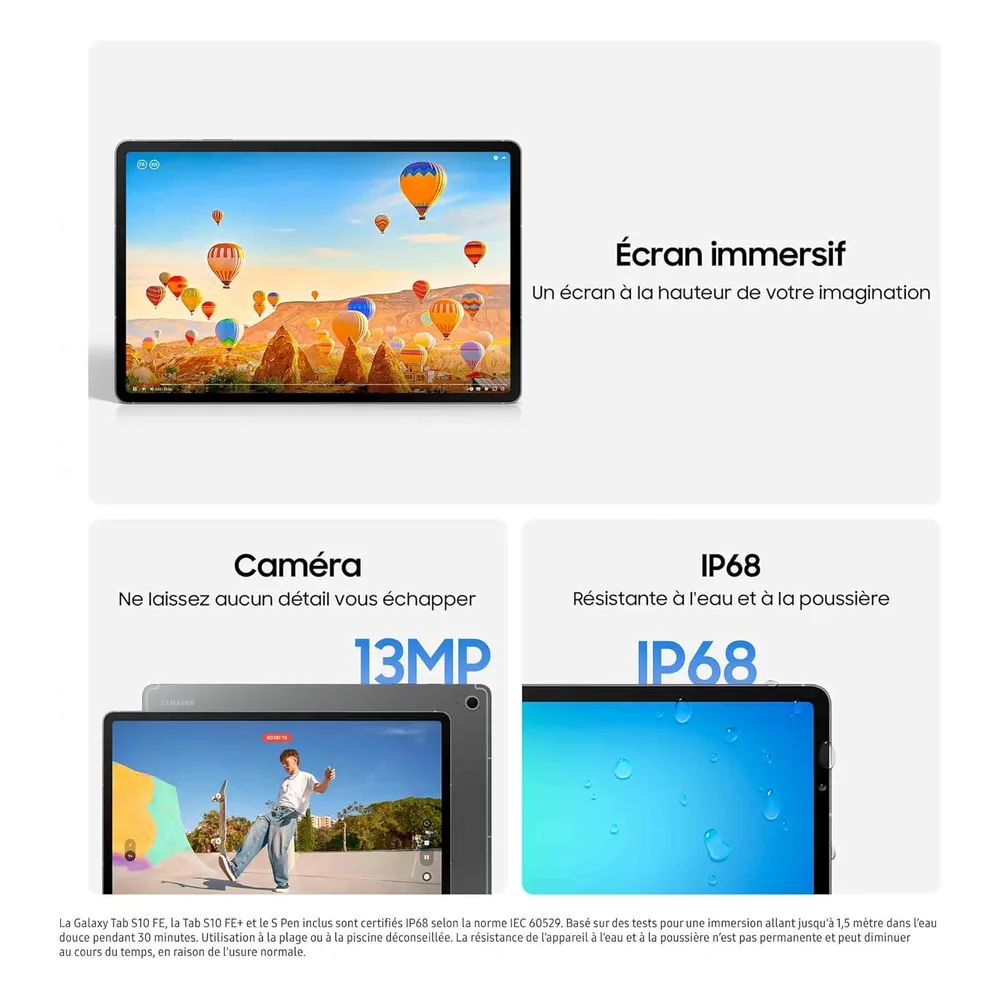 Samsung Tablette 128 Go 13.1"