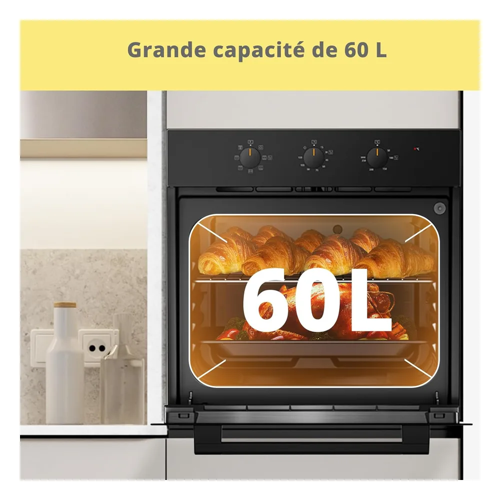 Comfee Four encastrable CBO60M80M1-BK