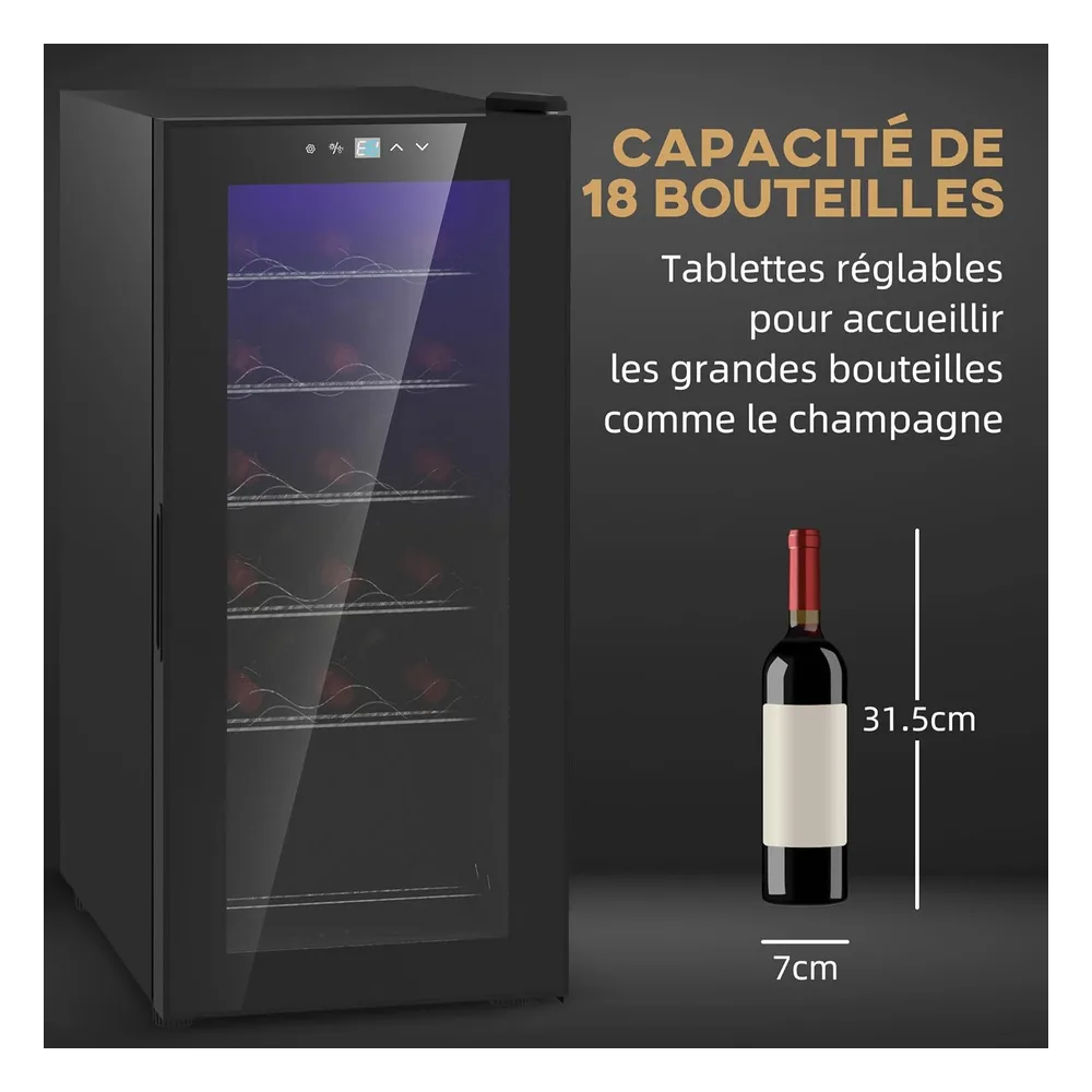 HOMCOM Cave à vin ZNYD