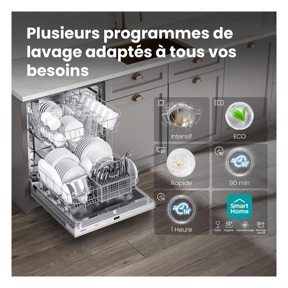 Comfee Lave-vaisselle 12 couverts CDWPB1215PB-EU