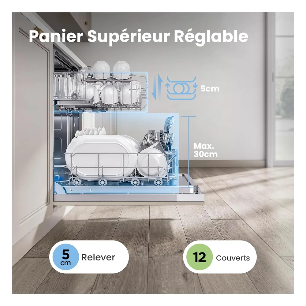 Comfee Lave-vaisselle 12 couverts CDWPB1215PB-EU