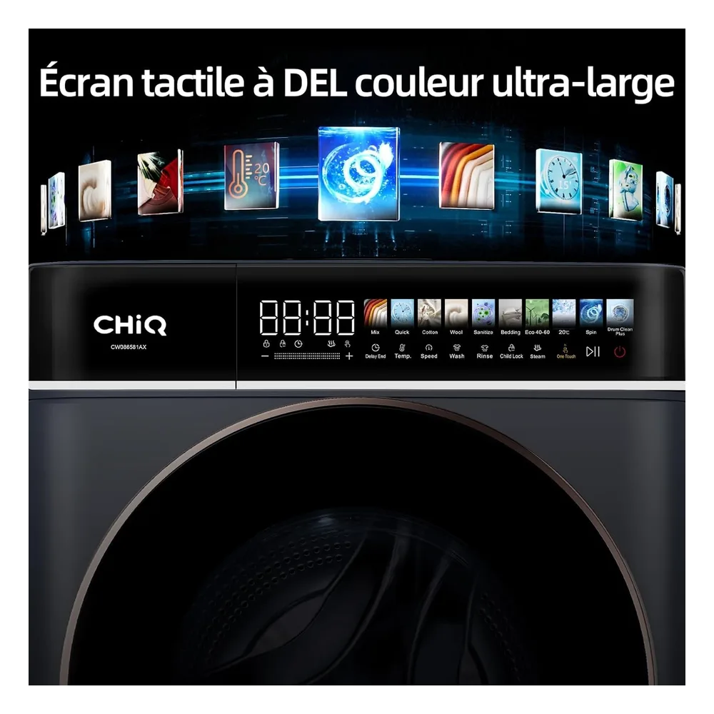 CHiQ Lave-linge 8 kg CW086581AX
