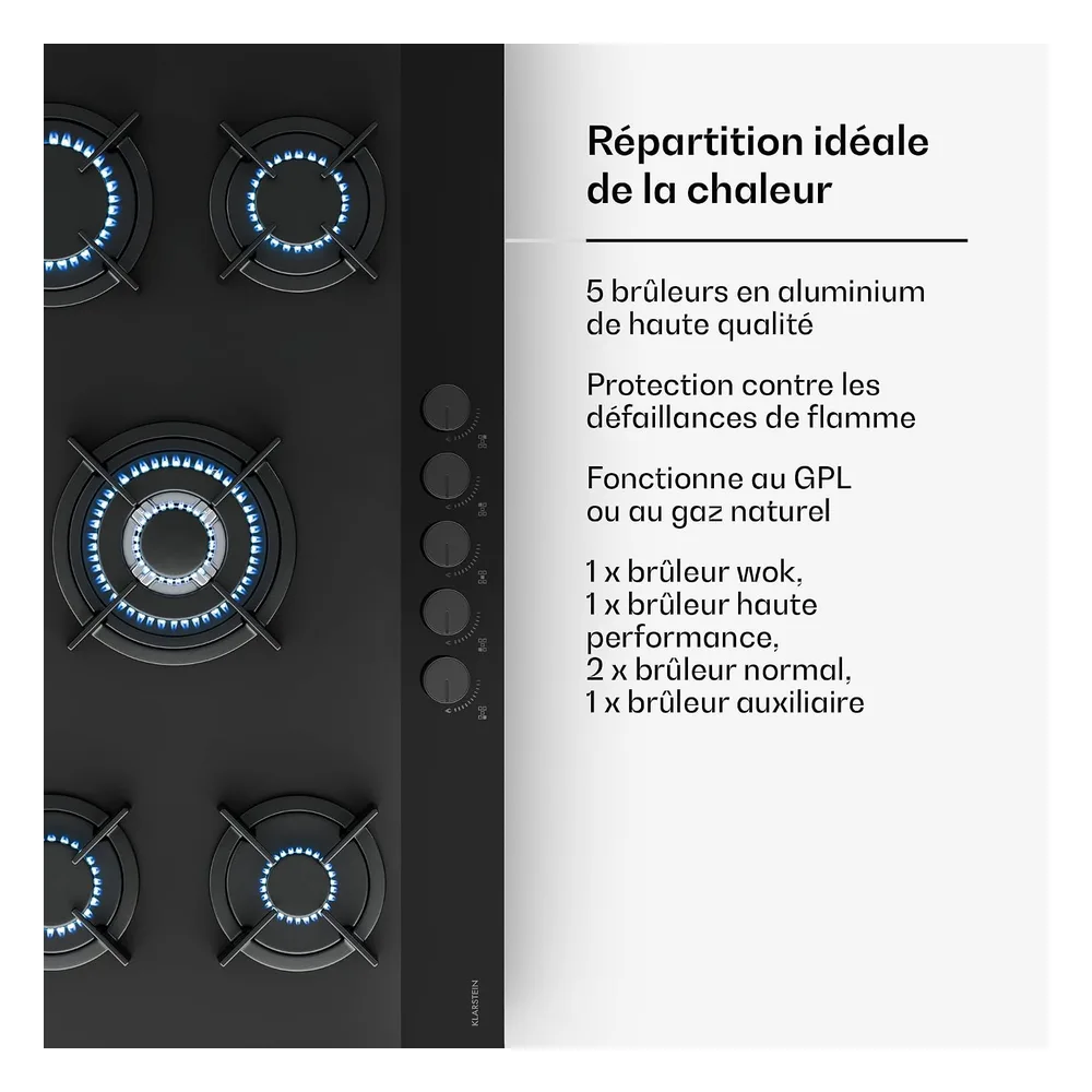 Klarstein Plaque de cuisson gaz VZ7Z