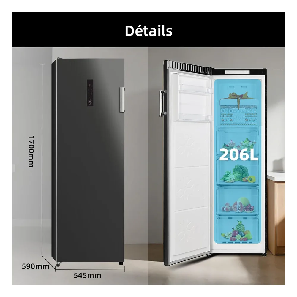 CHiQ Réfrigérateur 206 L CSD206NEID