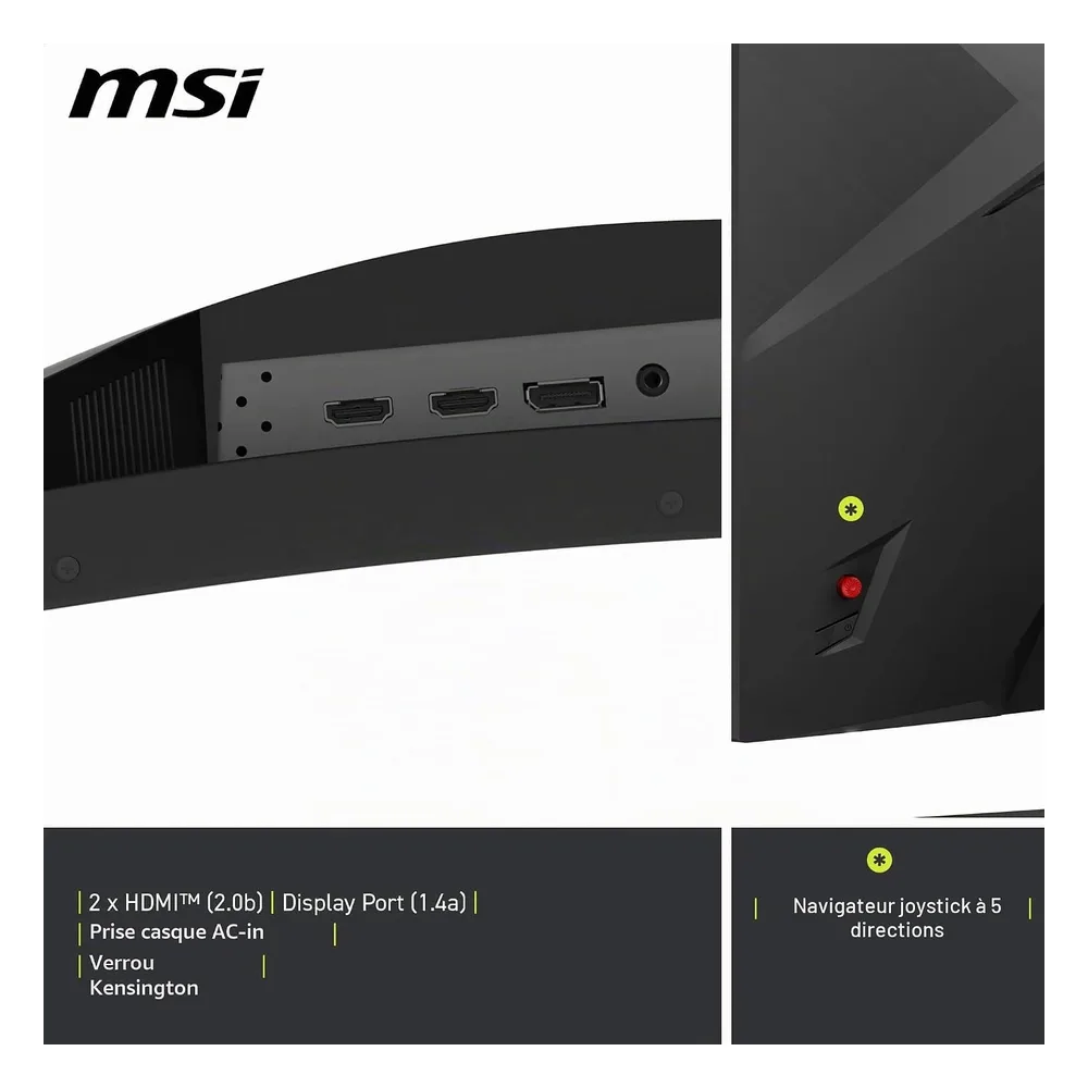 MSI Écran PC gaming 31.5" 321CQF