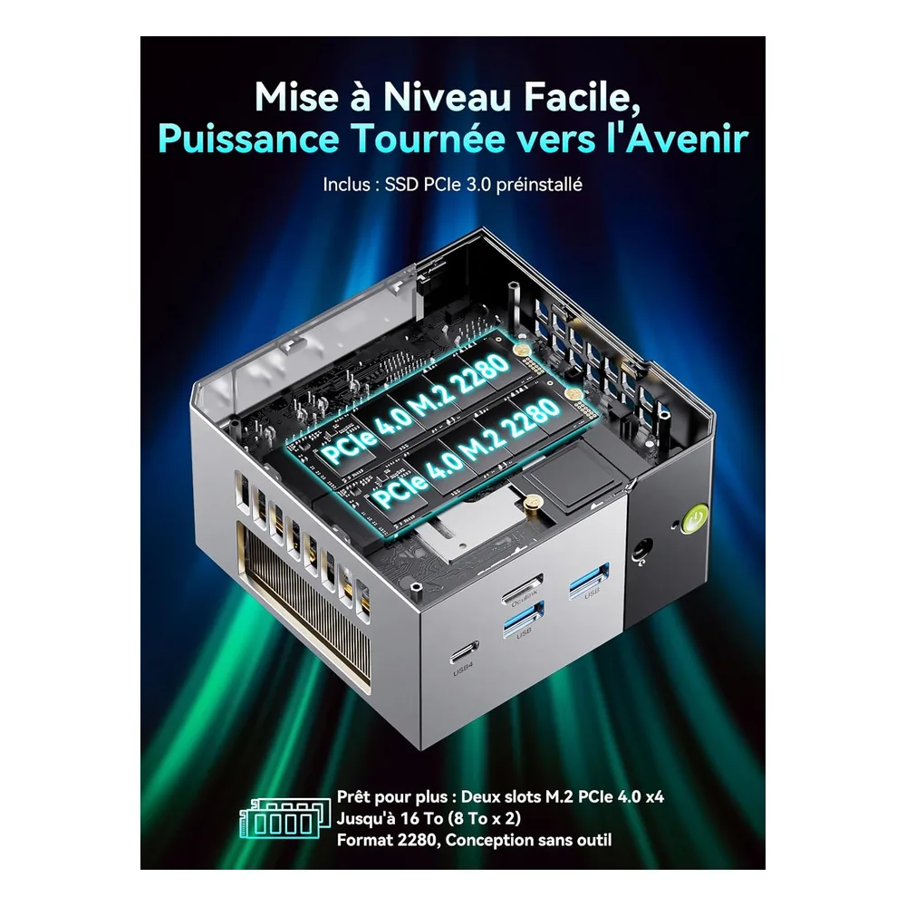 GMKtec Mini PC RAM+512GB