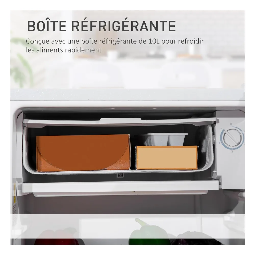 HOMCOM Réfrigérateur 91 L T4M7