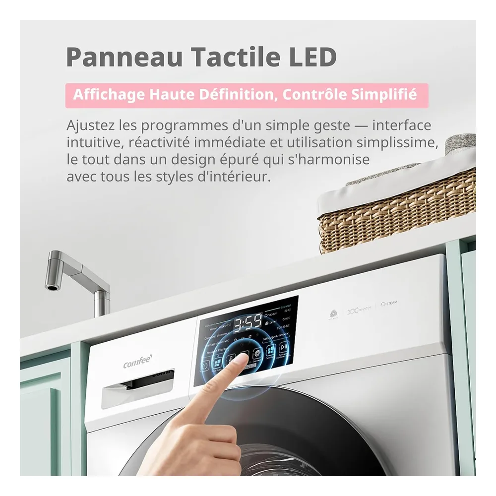 Comfee Lave-linge 10 kg CFE12EW100