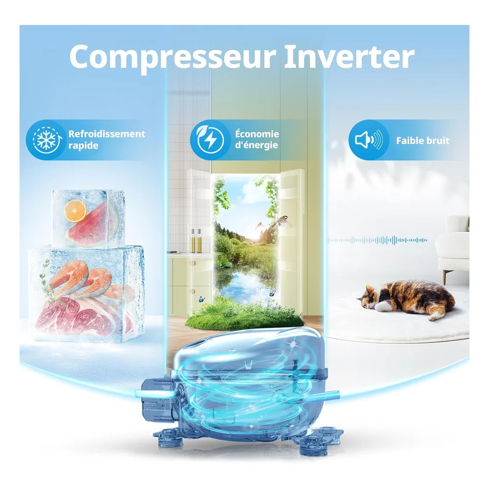 Comfee Congélateur 88 L RCU83WH3EU