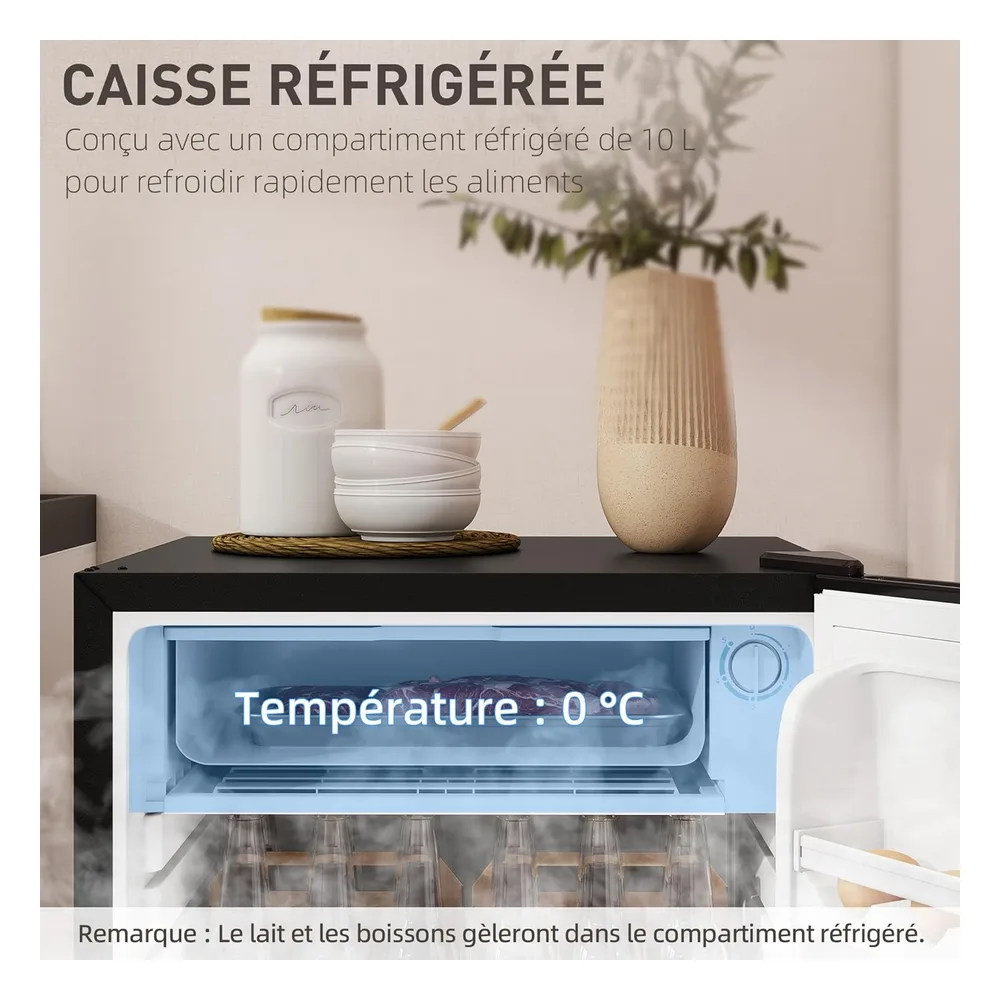 HOMCOM Réfrigérateur 91 L