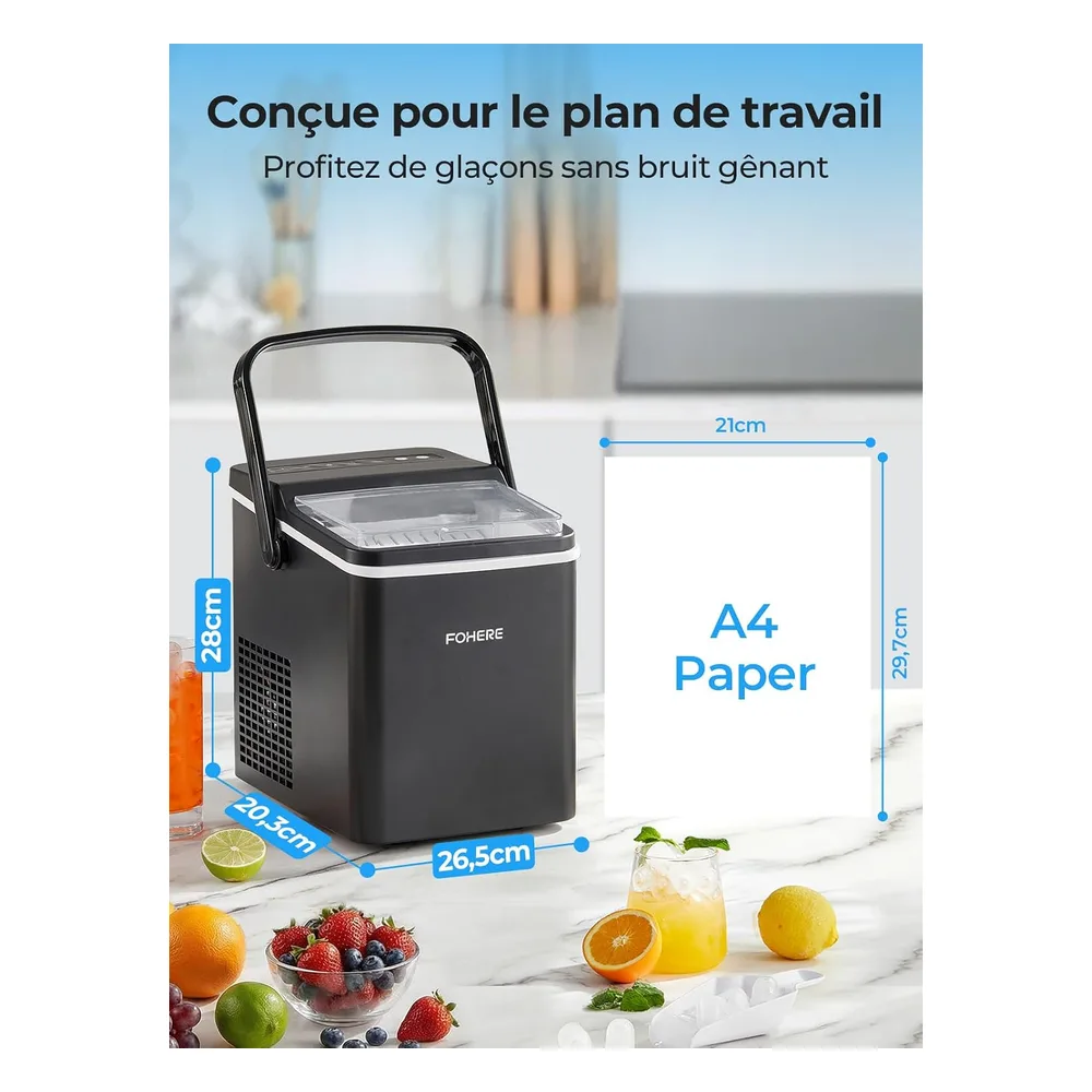 FOHERE Machine à glaçons HXBB
