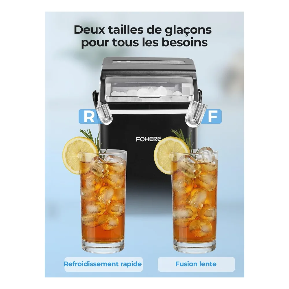 FOHERE Machine à glaçons HXBB