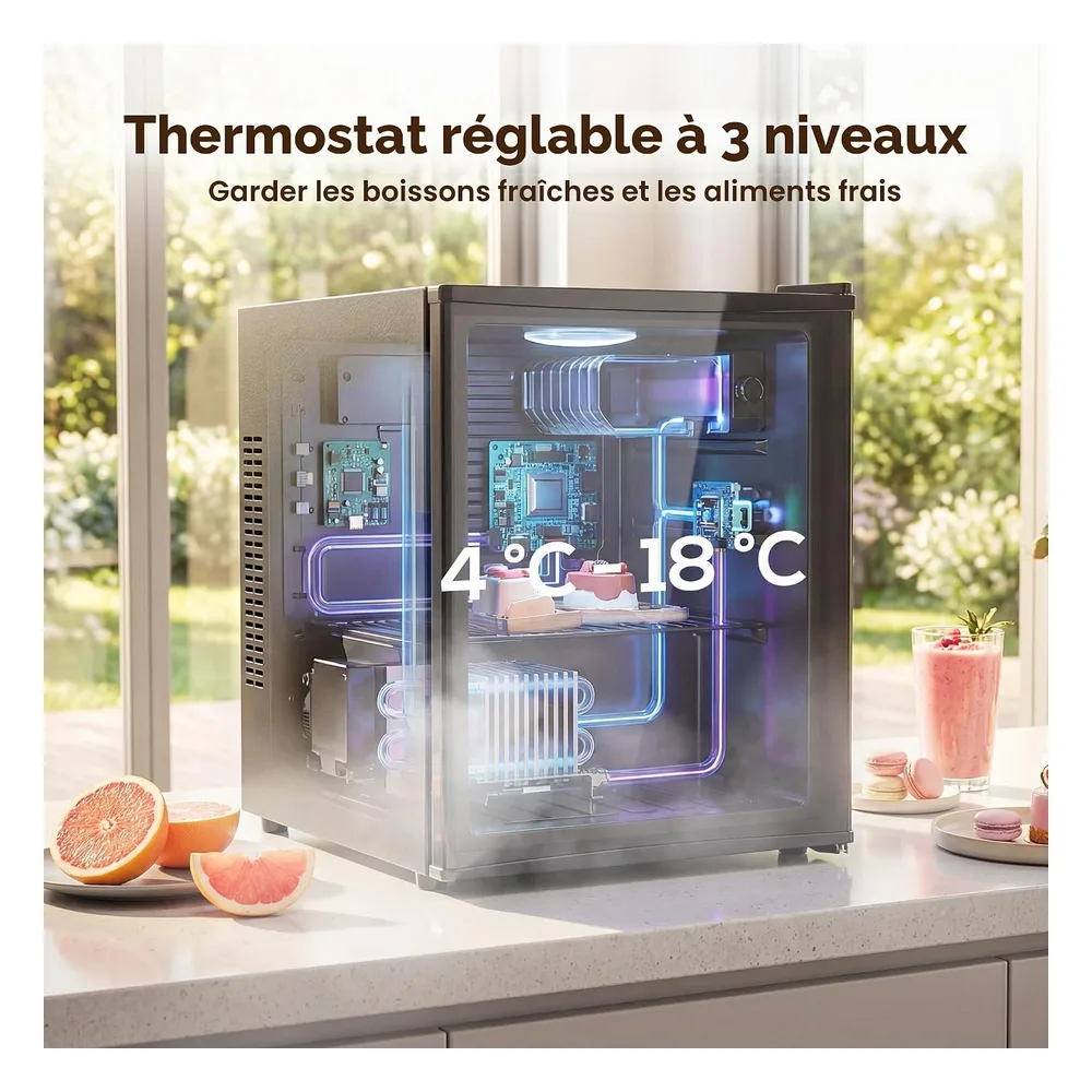 HOMCOM Réfrigérateur 44 L