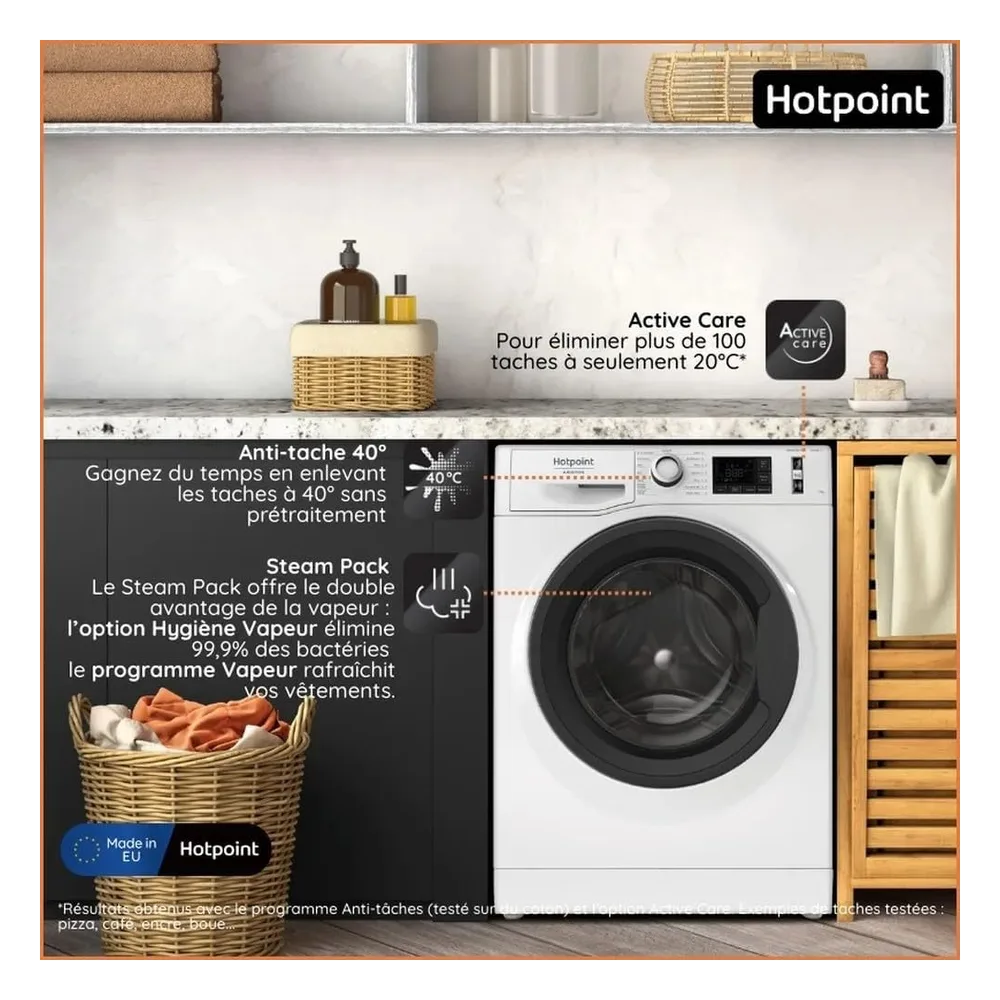 Hotpoint Lave-linge 11 kg NWB11489WMVAFR