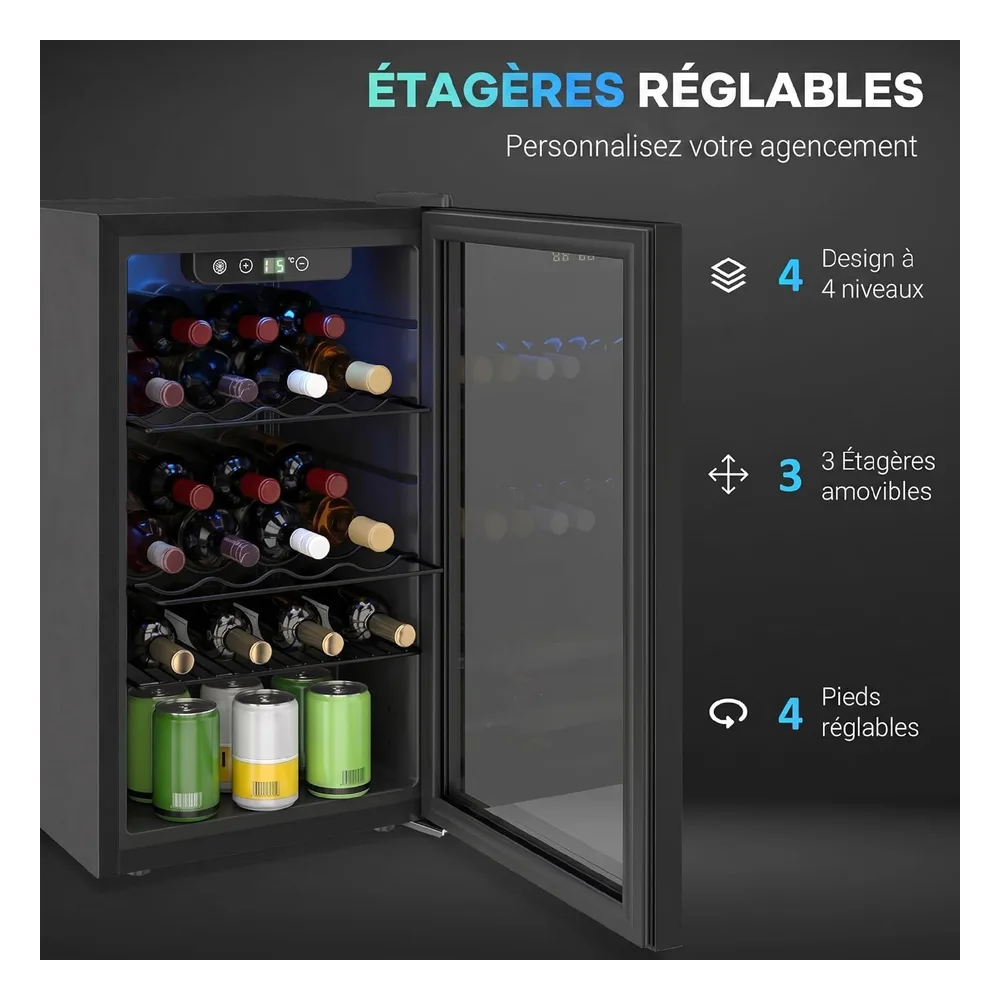HOMCOM Cave à vin SL6G