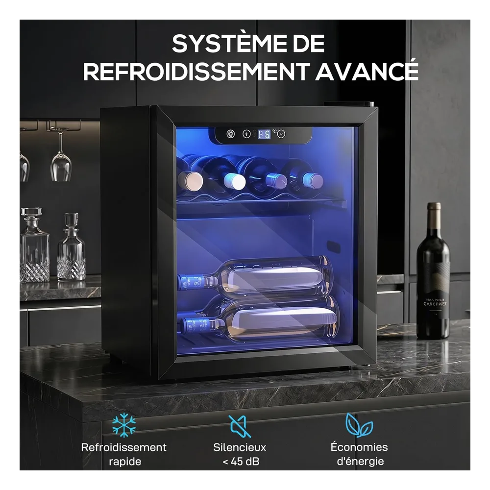 HOMCOM Cave à vin 1H3G