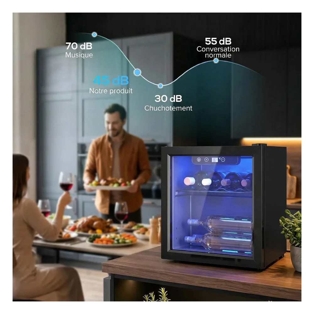 HOMCOM Cave à vin 1H3G