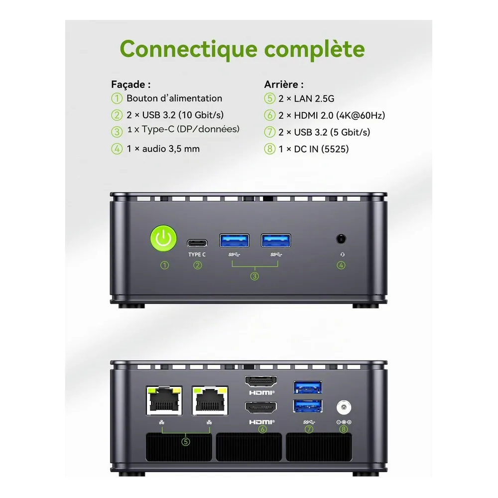 GMKtec Mini PC 256GB