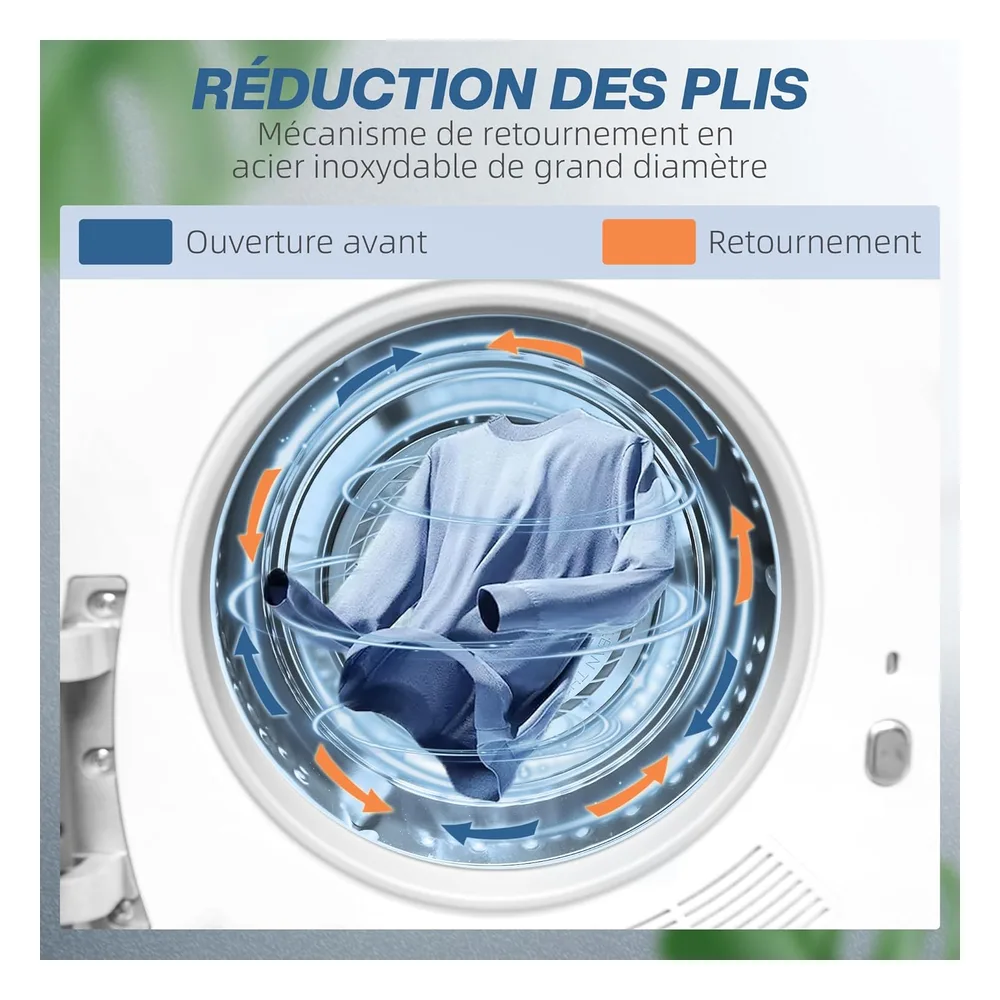HOMCOM Sèche-linge 4 kg