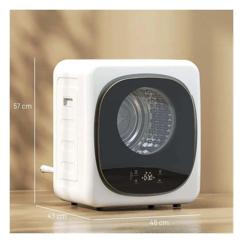 HOMCOM Sèche-linge 4 kg
