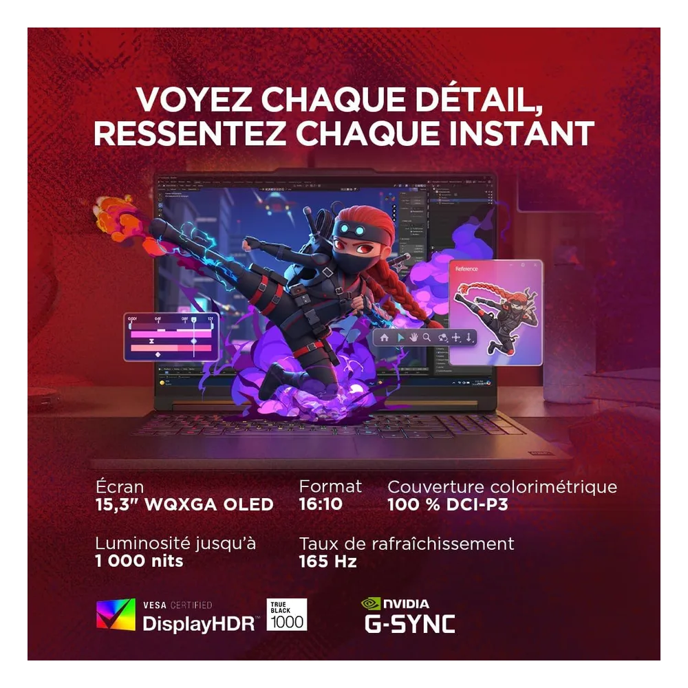Lenovo PC portable gaming 16 Go 15AHP11